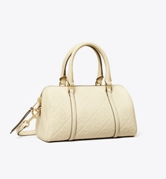 【TORY BURCH】Tモノグラム エンボス プチバレルバッグ *3Colors tモノグラム-コントラスト-