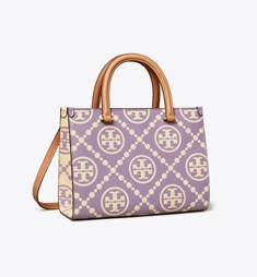 ”Tory Burch” Tモノグラム トップハンドル エンボストート Tモノグラム トップハンドル エンボストート: レディース トート