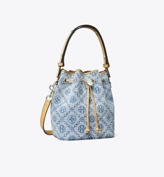 Tモノグラム ペブルド ミニバケットバッグ: レディース クロスボディ