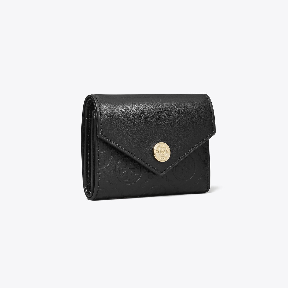 関税負担なし☆Tory Burch Tモノグラム スモールウォレット Tモノグラム レザー エンベロープ スモールウォレット