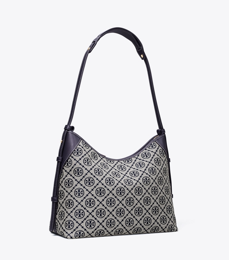 Tory Burch designer schultertaschen Umhängetasche mit T-Monogramm in Tory Navy angle