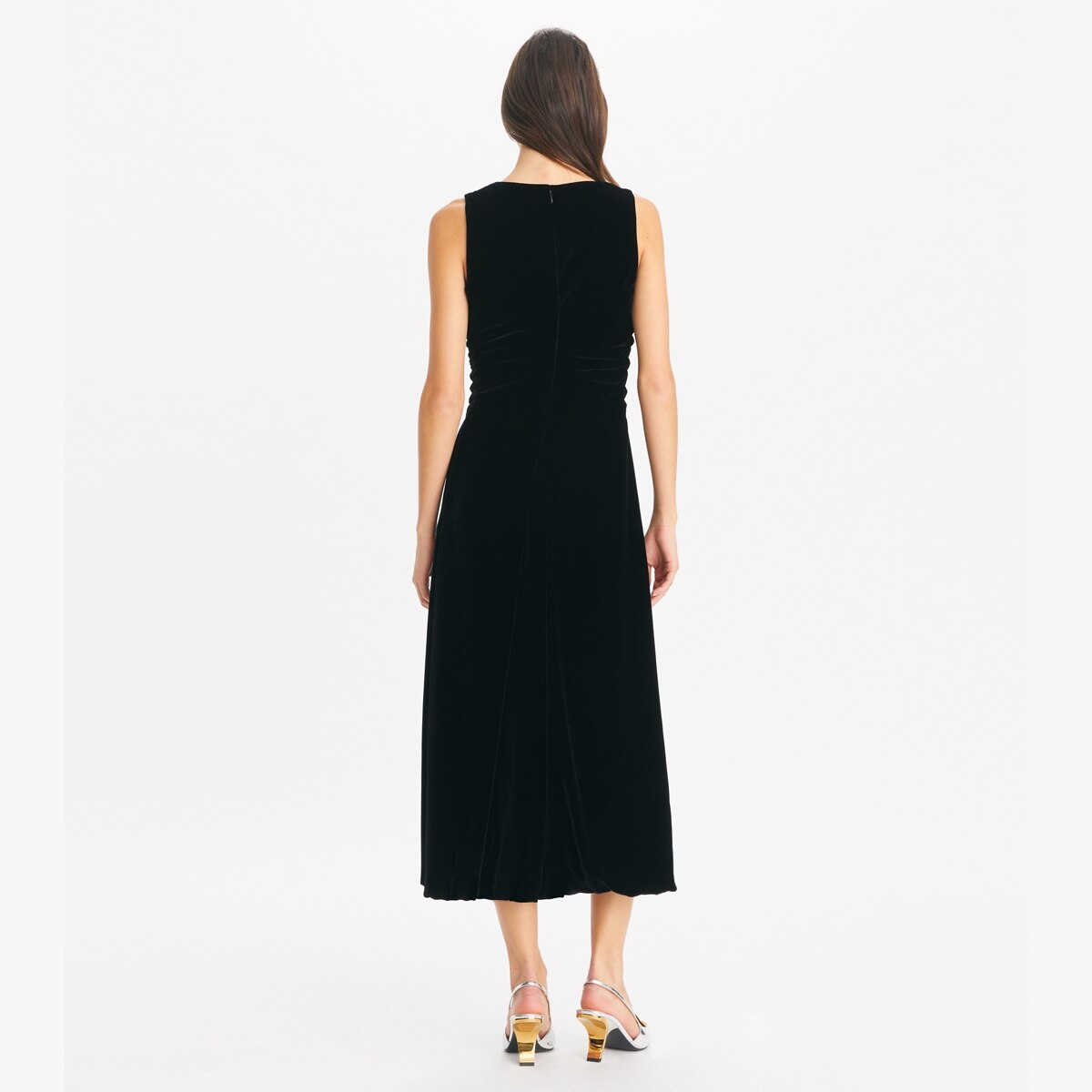 Tory Burch ベルベット ミディドレス Tory Burch ベルベット ミディドレス