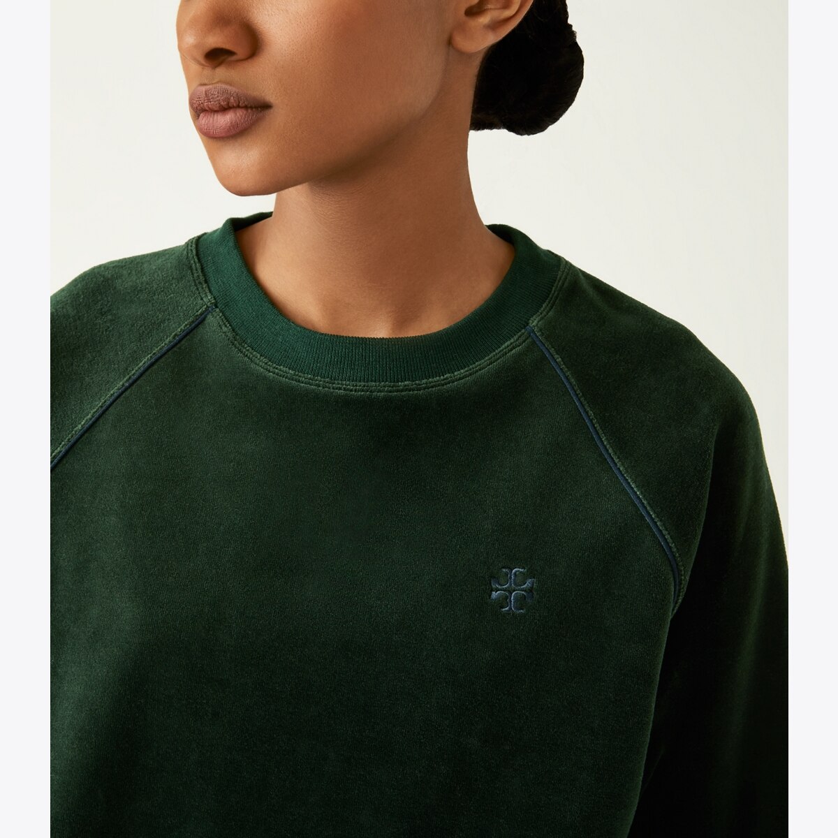 【YOURNUS】Zyle Velour Knit Sweatshirt ZINC 