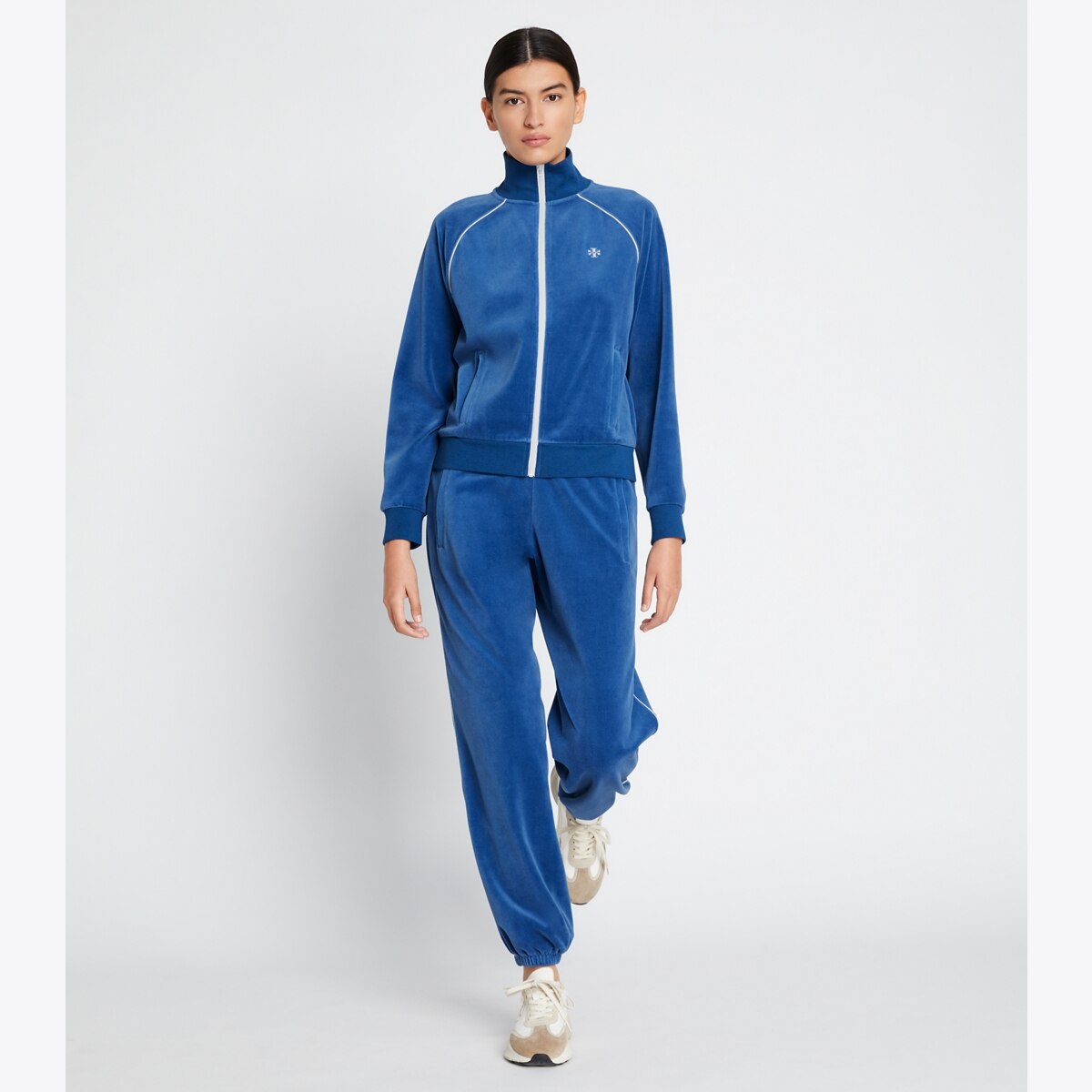 Velour Track Jacket: Women's Clothing | Jackets | Tory Burch EU Velour Track Jacket: Women's Clothing | Jackets | Tory Burch EU