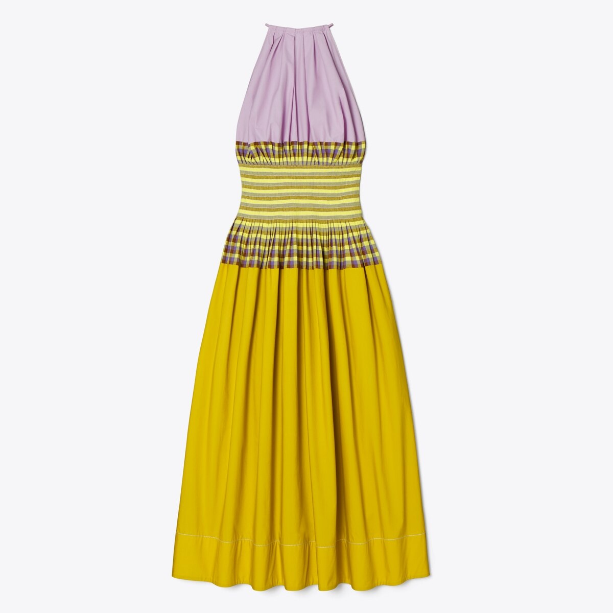 Veronica Plaid Colorblock Dress: Women's Clothing | Dresses | Tory Burch UK