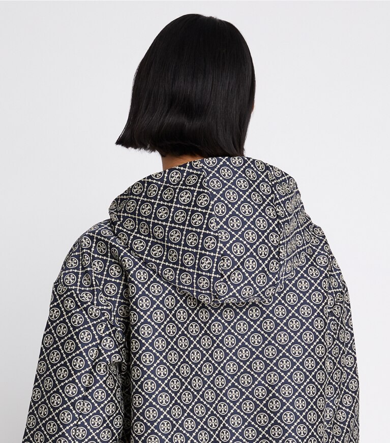 Tory Burch designer vestes Veste en jacquard T Monogram in TORY NAVY T MONOGRAM front