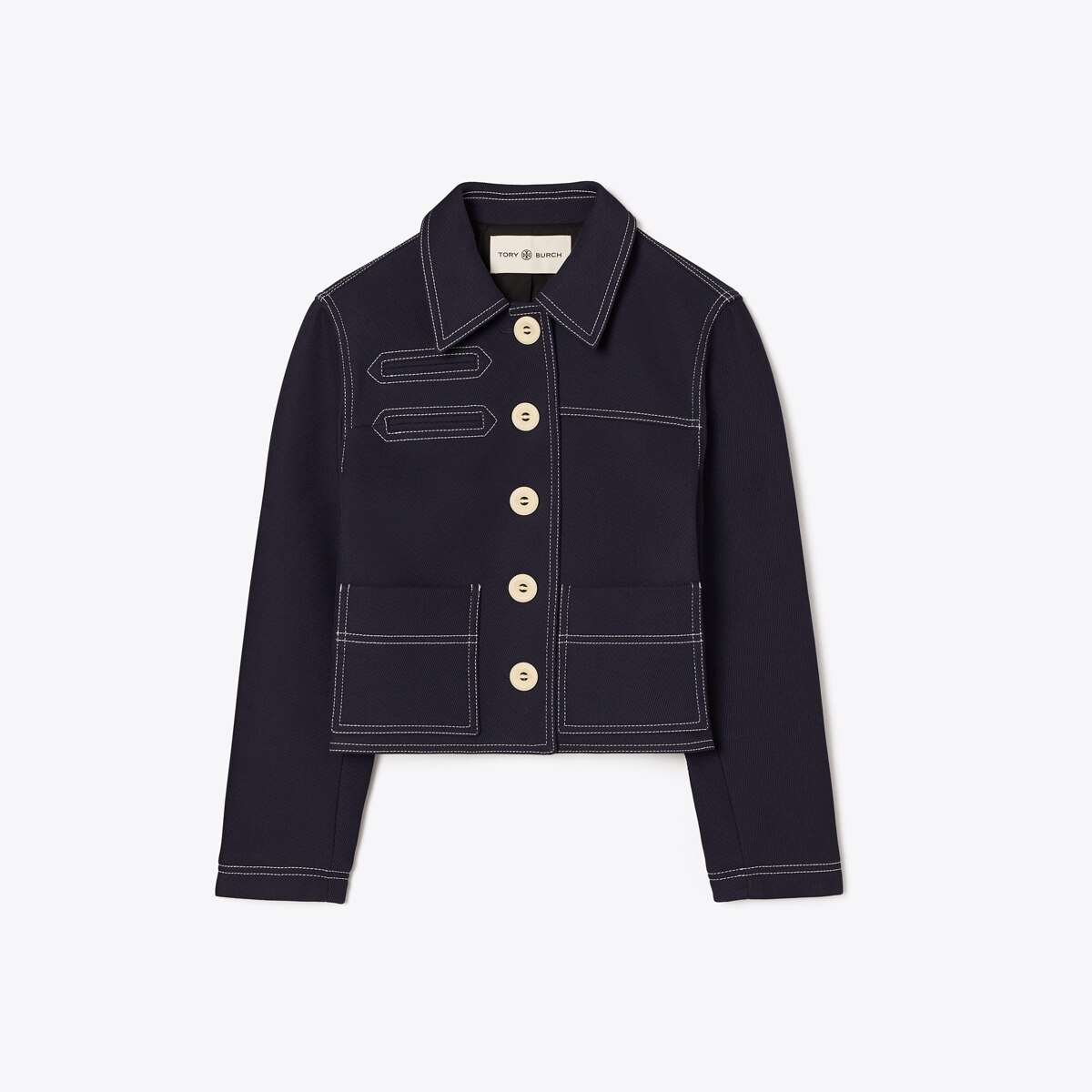 Veste en sergé de coton: Femme Vêtements | Vestes | Tory Burch FR