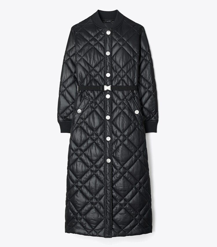 Tory Burch designer manteaux Veste matelassée Loriner in Black front