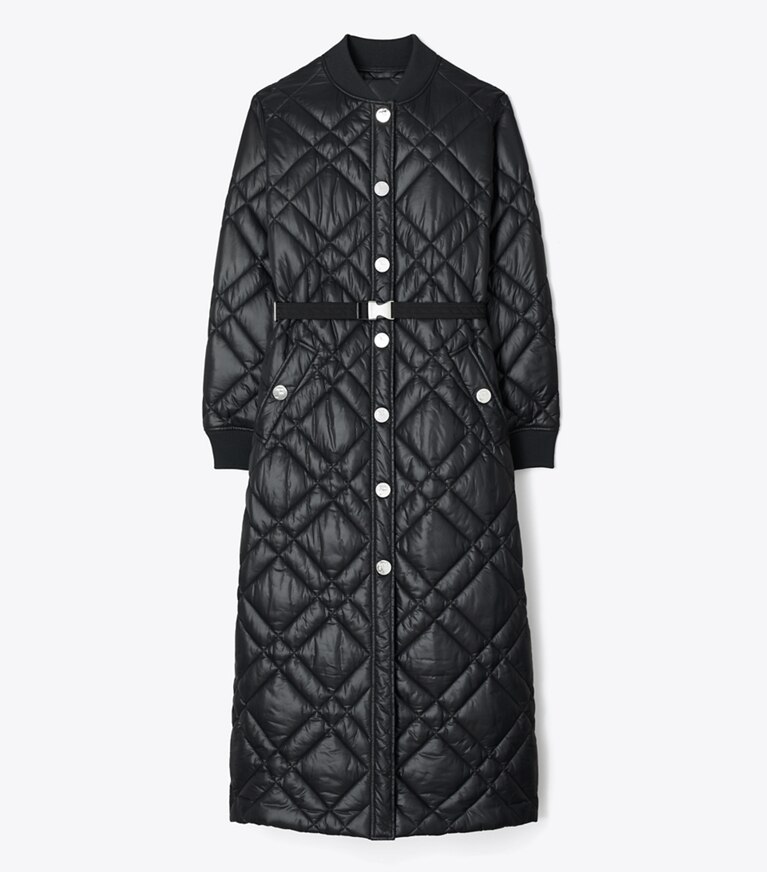 Tory Burch designer manteaux Veste matelassée Loriner in Black front