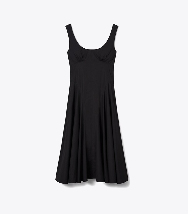 Tory Burch diseñador vestidos Vestido de breteles de algodón en Black frente