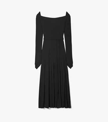 Tory Burch diseñador vestidos Vestido de jersey de viscosa en BLACK frente