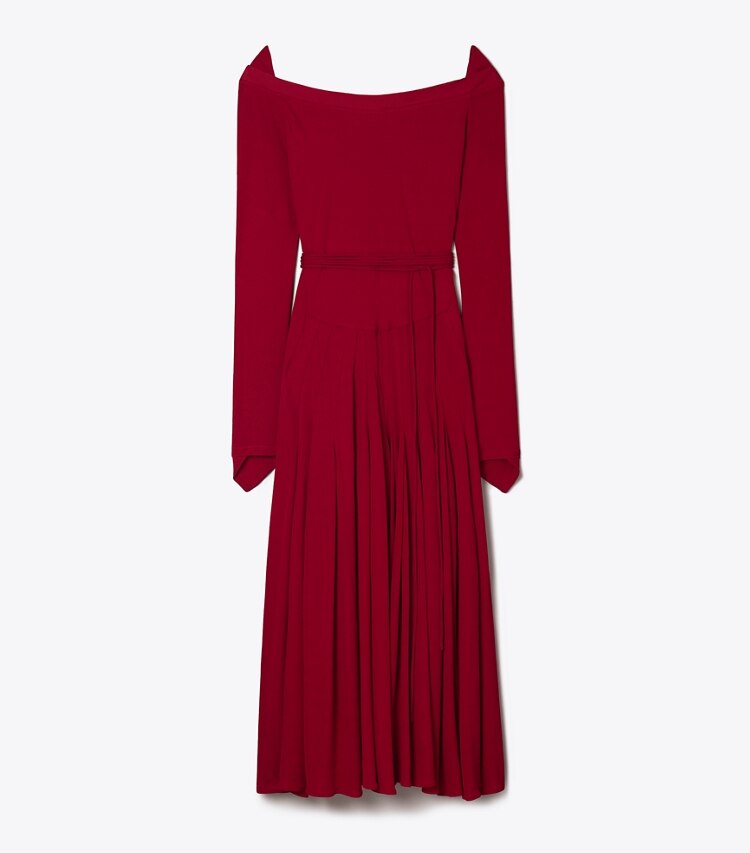 Tory Burch diseñador vestidos Vestido de jersey de viscosa en Rouge frente