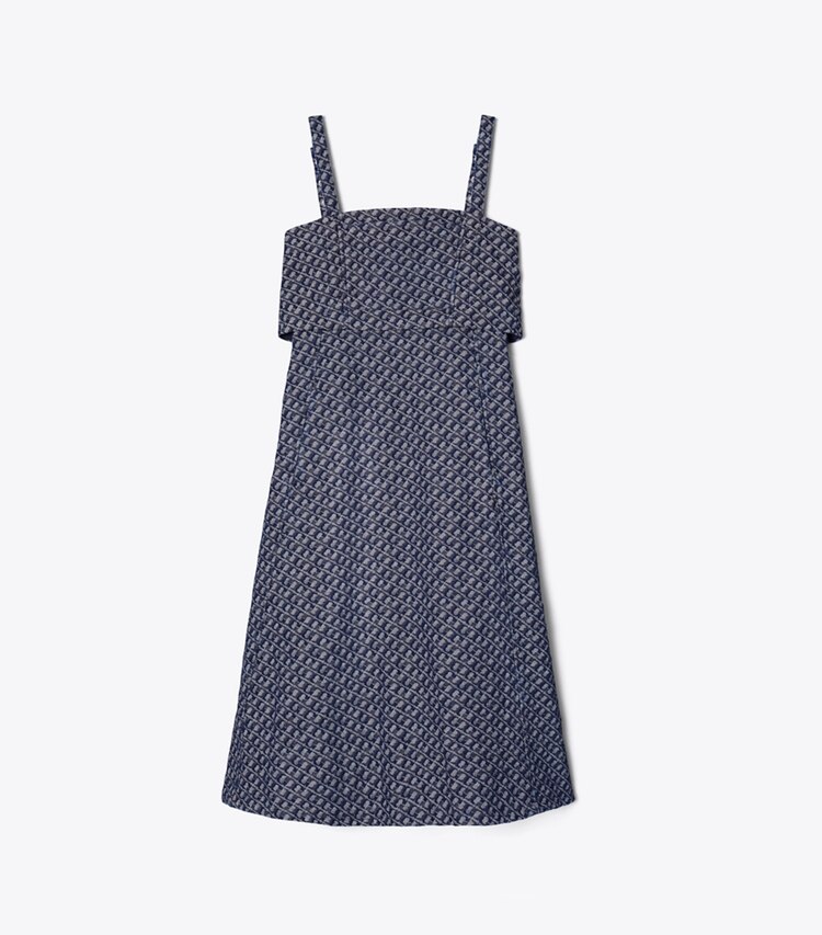 Tory Burch diseñador vestidos Vestido de mezclilla en T Link Stone Wash frente