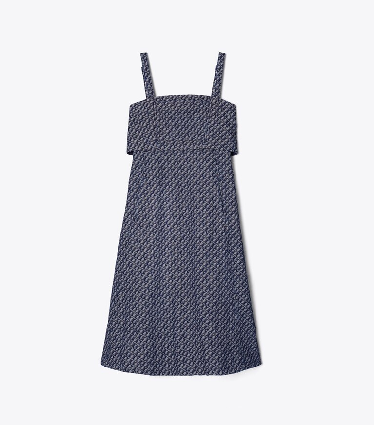 Tory Burch diseñador vestidos Vestido de mezclilla en T Link Stone Wash frente