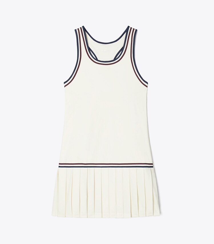 Tory Sport diseñador vestidos Vestido de tenis con cintura baja en Snow White / Winetasting frente
