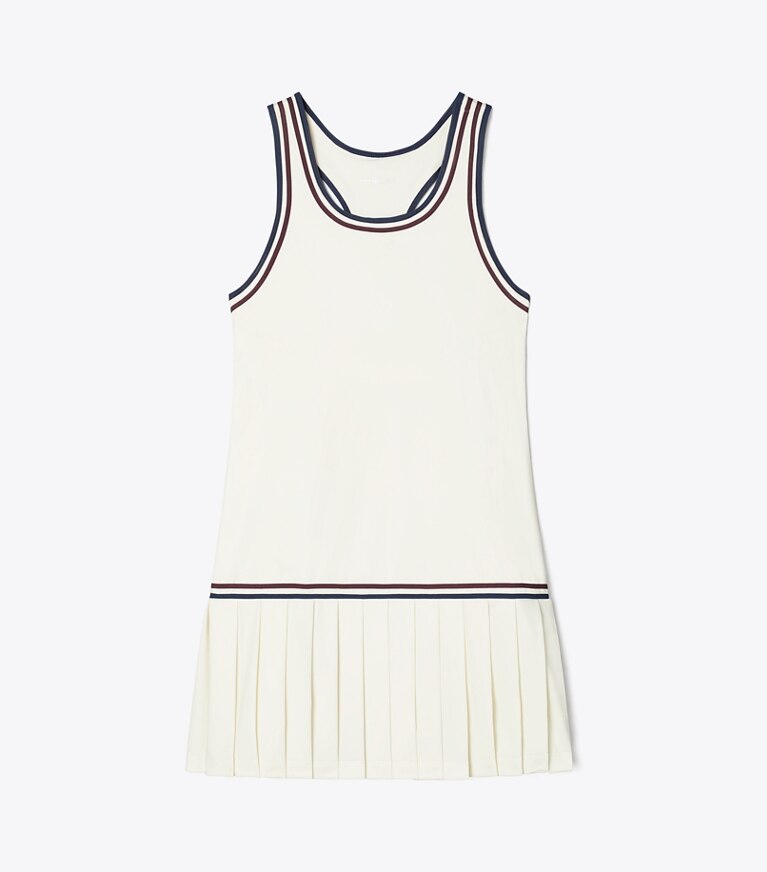 Tory Sport diseñador vestidos Vestido de tenis con cintura baja en Snow White / Winetasting frente