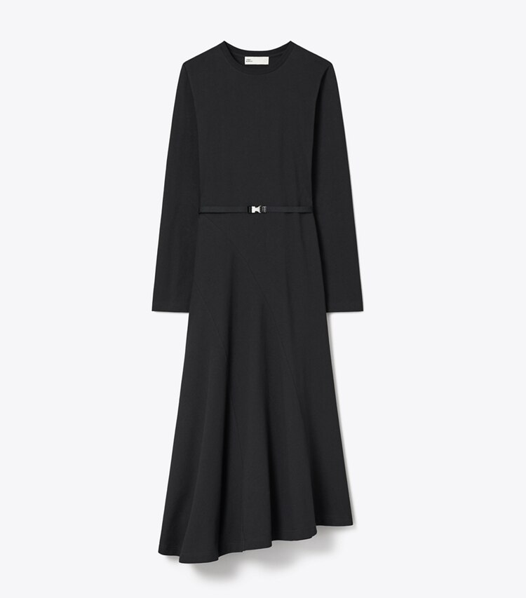 Tory Burch diseñador vestidos Vestido evasé de algodón en Black frente