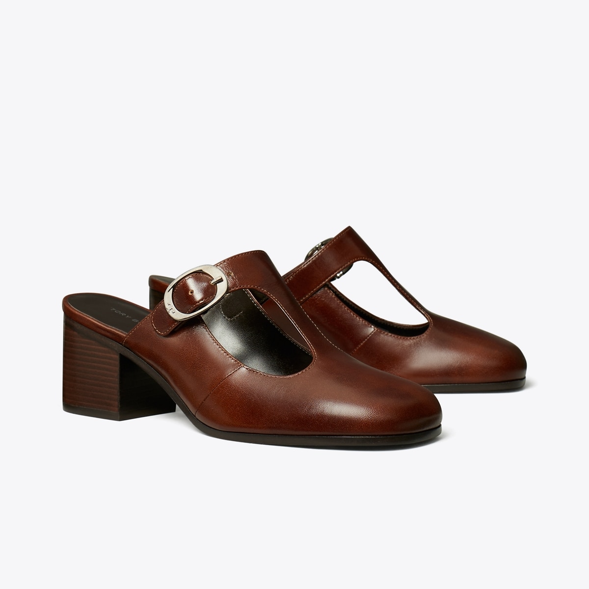 Tory Burch 靴、サイズ 22,5 violet-t-strap-heeled-mule-