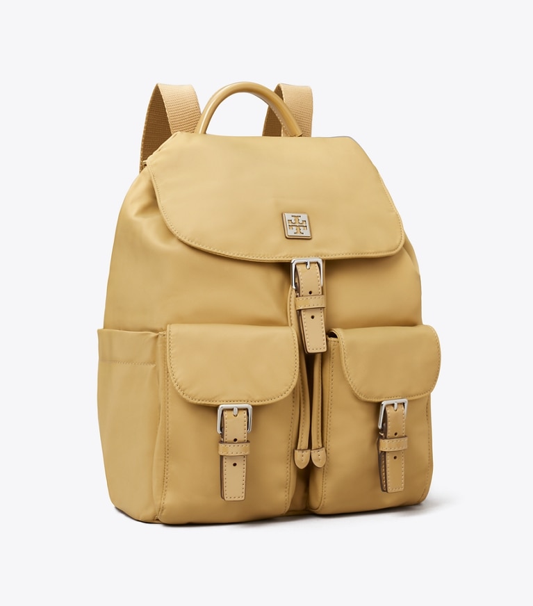 Tory Burch designer バックパック ヴァージニア バックパック in Wheat angle
