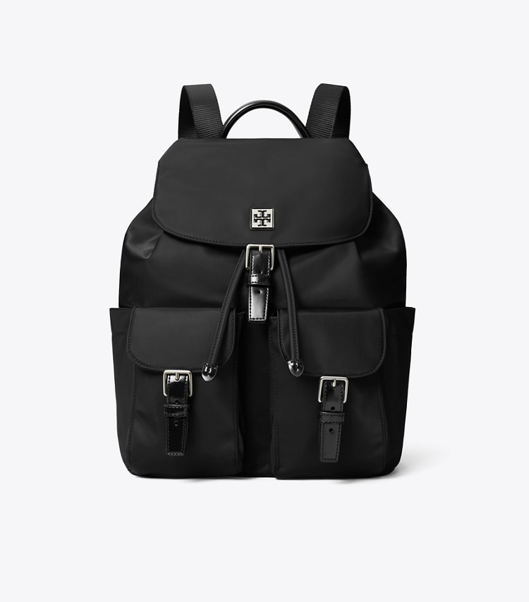 Tory Burch designer backpacks Virginia Backpack in Black front