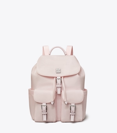 Tory Burch designer backpacks Virginia Backpack in Pink front