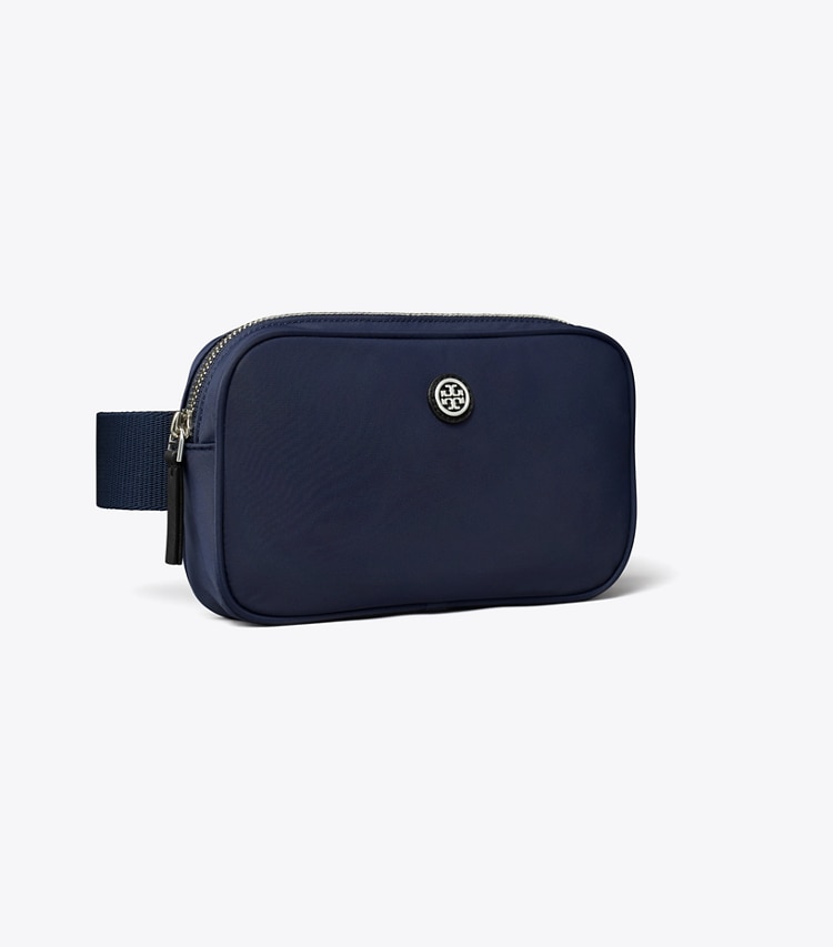 Tory Burch designer belt bags Virginia Belt Bag in Royal Navy angle