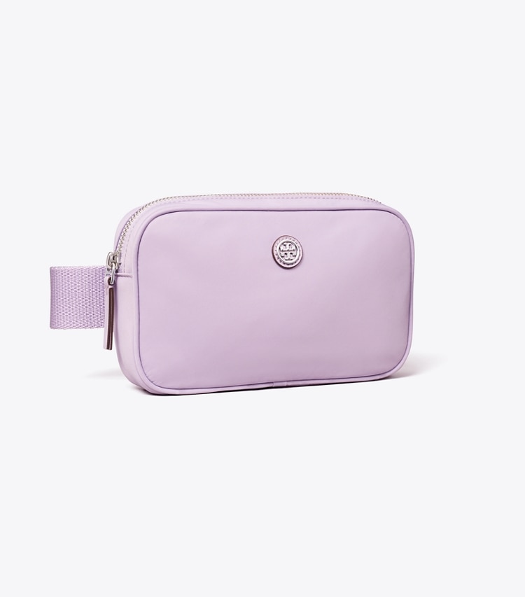 Tory Burch designer belt bags Virginia Belt Bag in Purple Heather angle