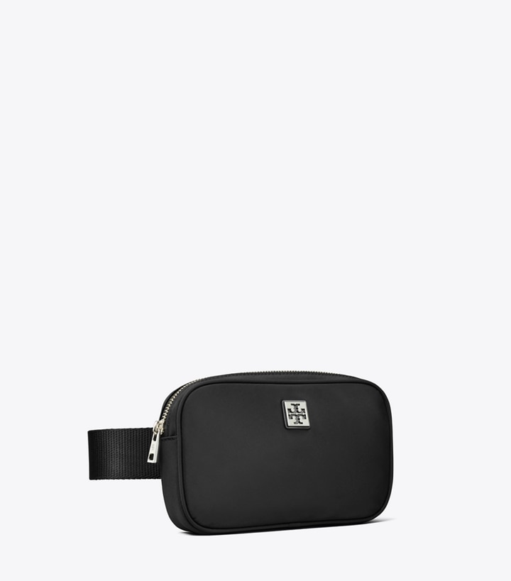 Tory Burch designer belt bags Virginia Belt Bag in Black angle