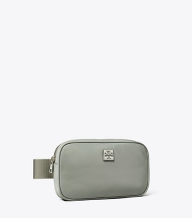 Tory Burch designer belt bags Virginia Belt Bag in Shale Rock angle