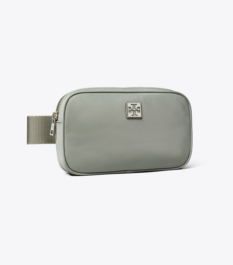 Tory Burch designer belt bags Virginia Belt Bag in Shale Rock angle