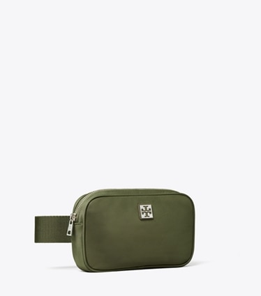 Tory Burch designer belt bags Virginia Belt Bag in Grape Leaf angle