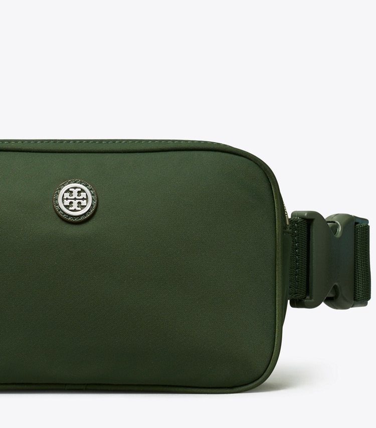 Tory Burch designer belt bags Virginia Belt Bag in Basil detail