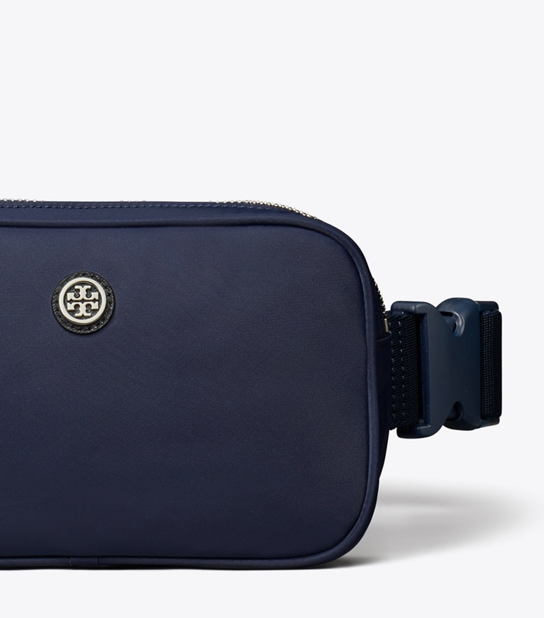Tory Burch designer belt bags Virginia Belt Bag in Royal Navy angle
