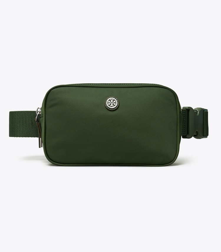 Tory Burch designer belt bags Virginia Belt Bag in Basil front