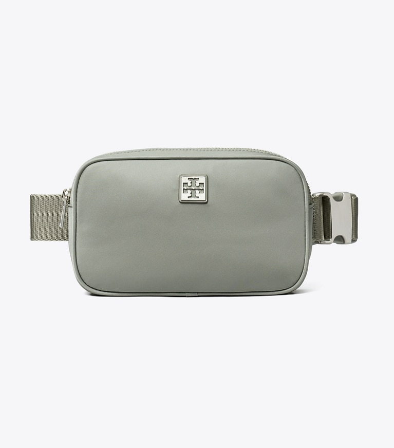 Tory Burch designer belt bags Virginia Belt Bag in Shale Rock angle