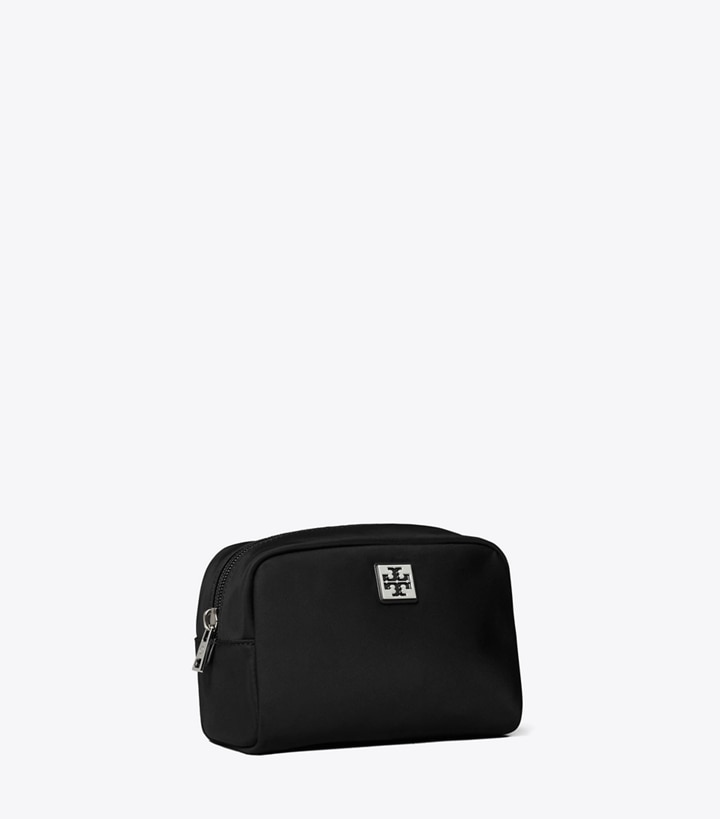 Tory Burch designer ポーチ ヴァージニア コスメティックケース in Black angle
