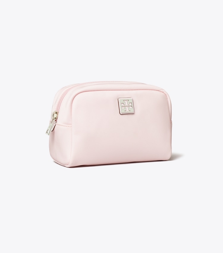 Tory Burch designer cosmetic bags Virginia Cosmetic Case in Pink angle