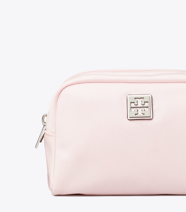 Tory Burch designer cosmetic bags Virginia Cosmetic Case in Pink detail