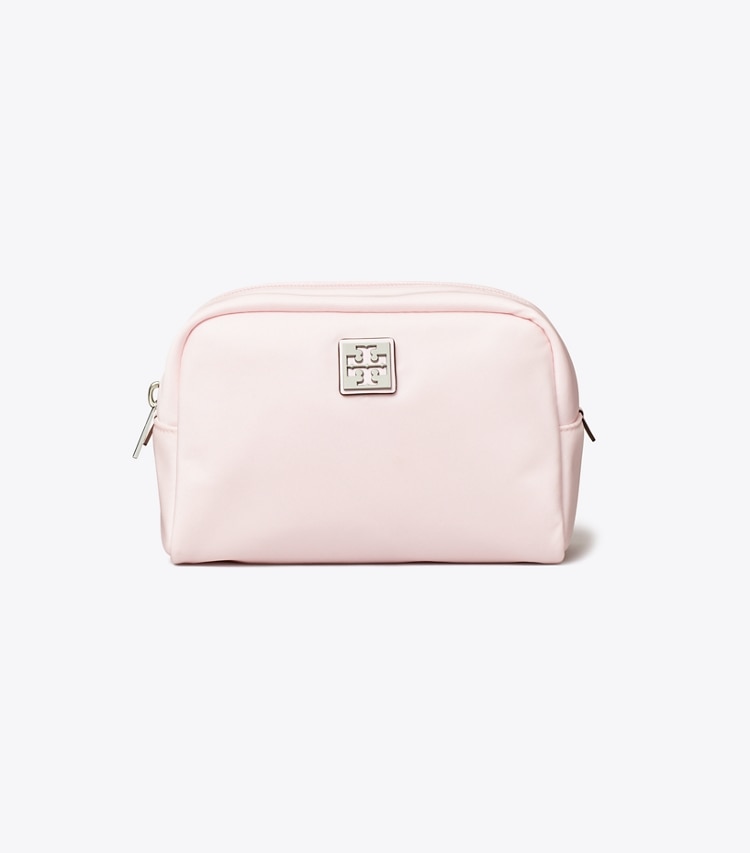 Tory Burch designer cosmetic bags Virginia Cosmetic Case in Pink front