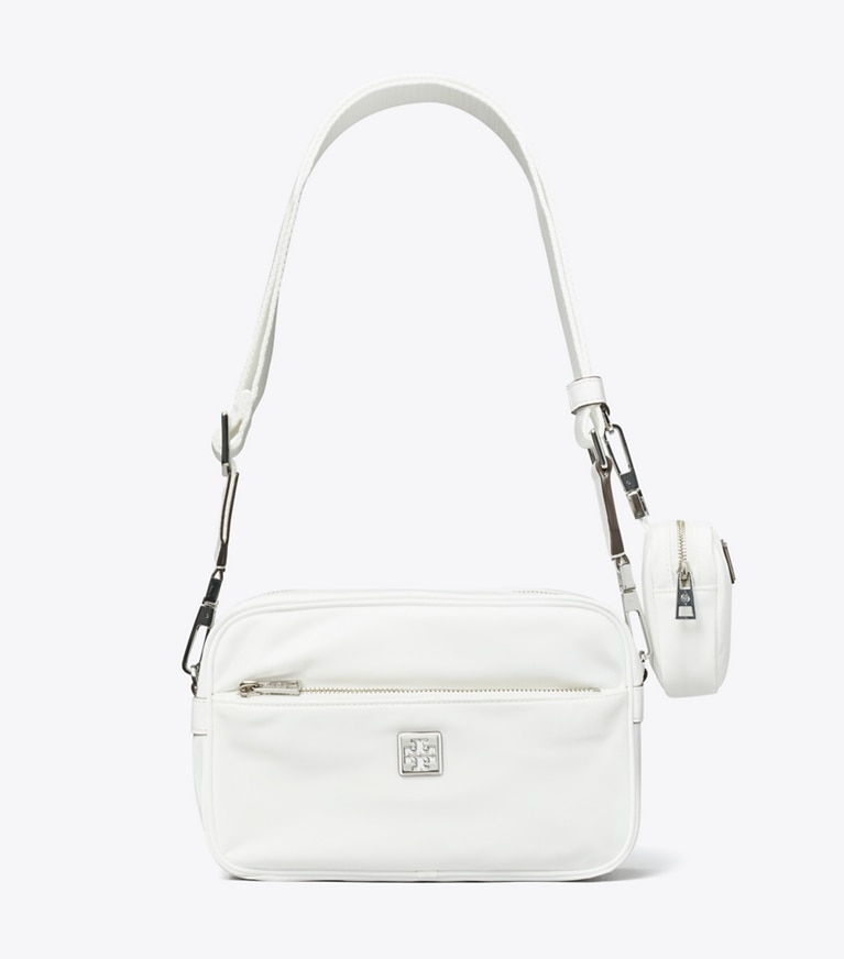 Tory Burch designer shoulder bags Virginia Crossbody Bag in Snow White angle