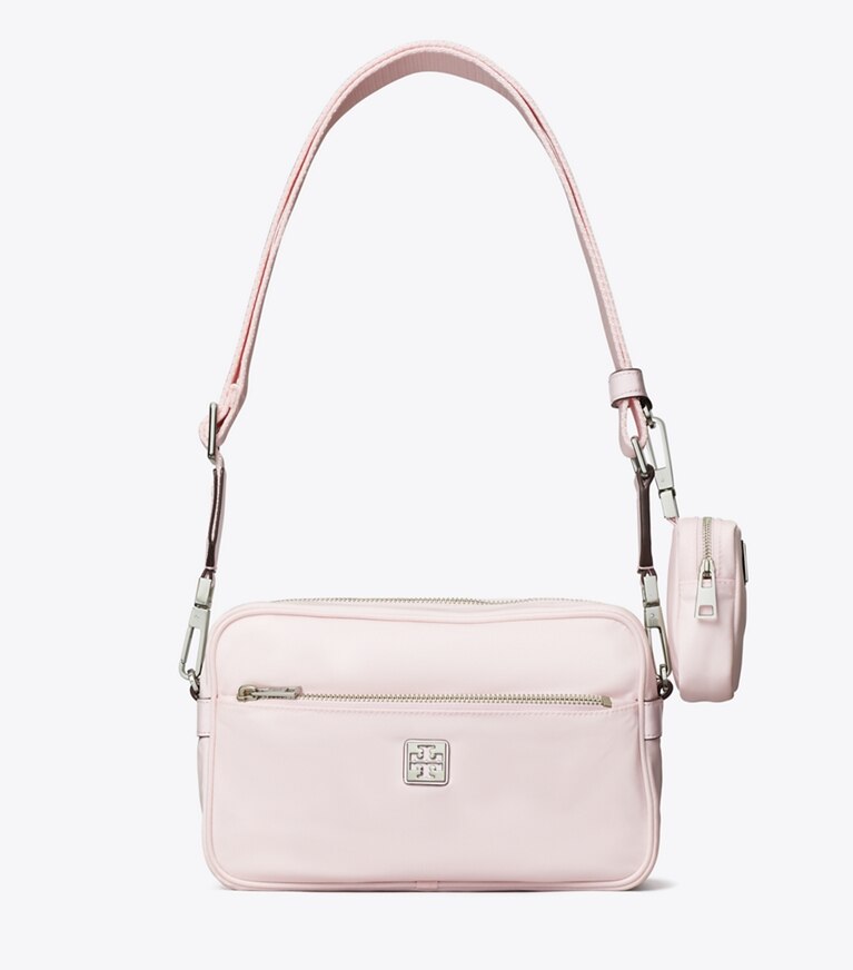 Tory Burch designer shoulder bags Virginia Crossbody Bag in Pink angle