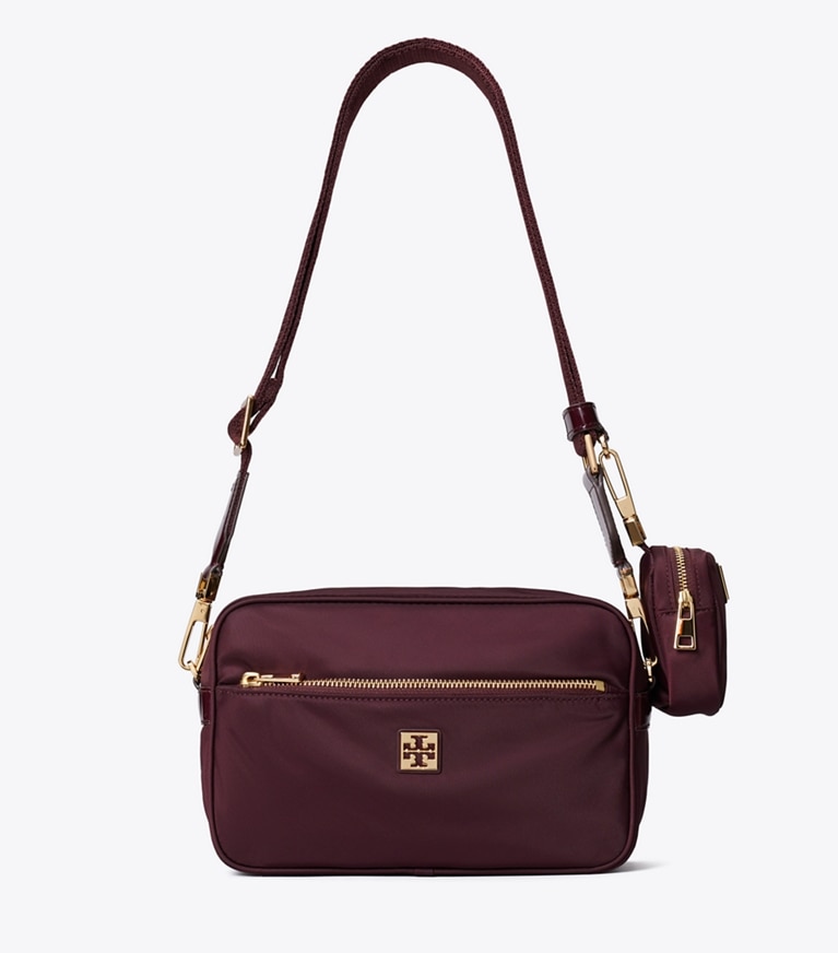 Virginia Crossbody Bag in burgundy | Tory Burch JP