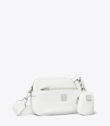 Tory Burch designer shoulder bags Virginia Crossbody Bag in Snow White angle