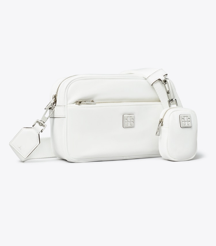 Tory Burch designer shoulder bags Virginia Crossbody Bag in Snow White angle