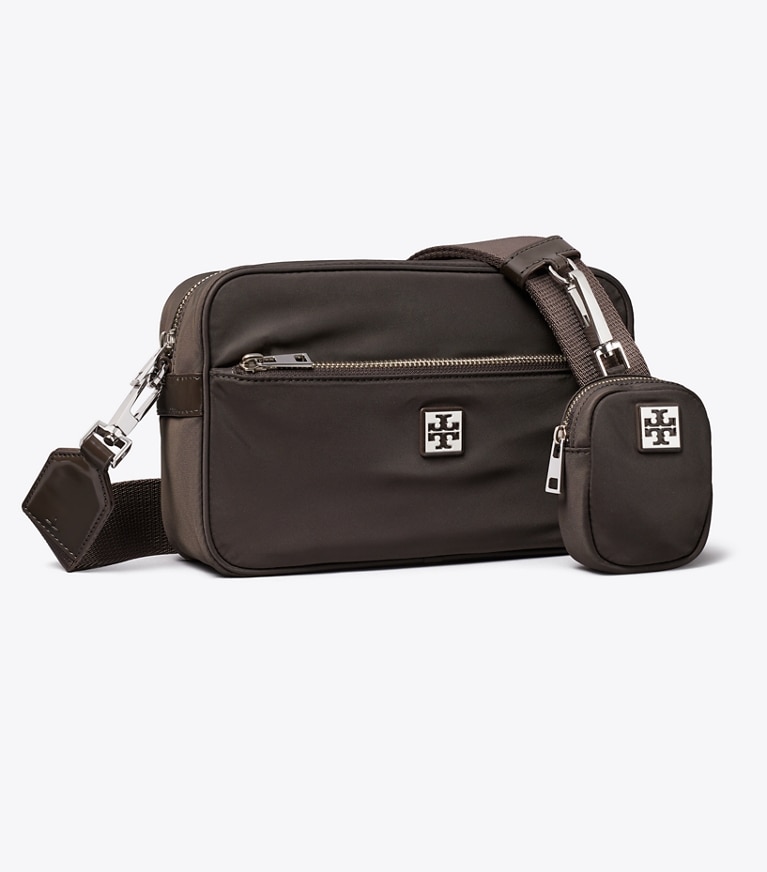 Tory Burch designer クロスボディバッグ ヴァージニア ショルダーバッグ in Dark Brown angle