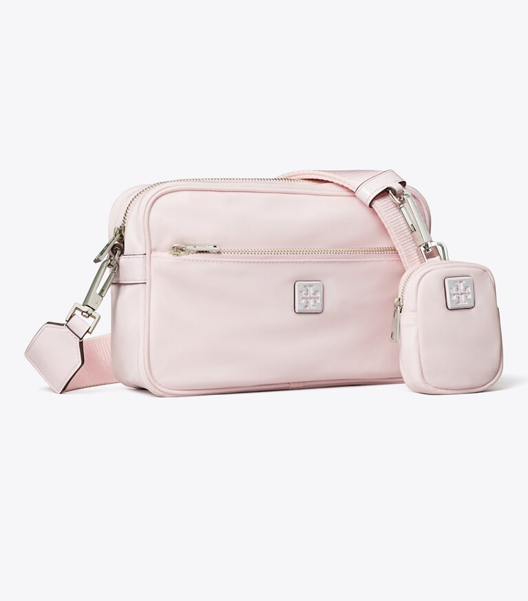 Tory Burch designer shoulder bags Virginia Crossbody Bag in Pink angle