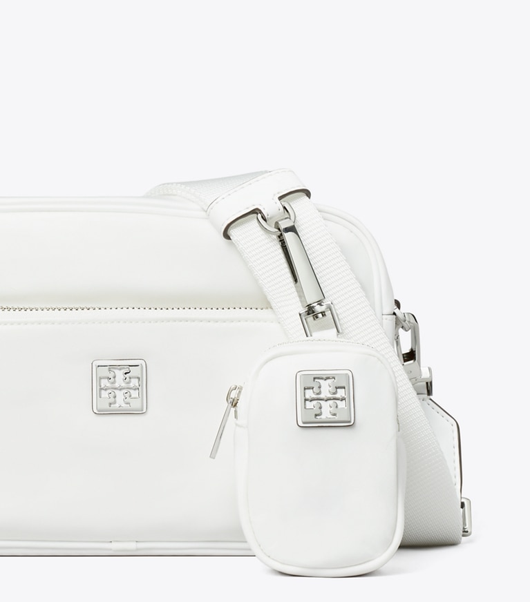 Tory Burch designer shoulder bags Virginia Crossbody Bag in Snow White angle