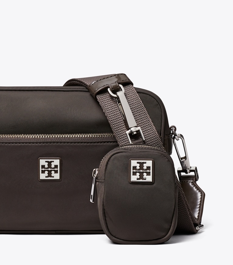 Tory Burch designer クロスボディバッグ ヴァージニア ショルダーバッグ in Dark Brown ディテール
