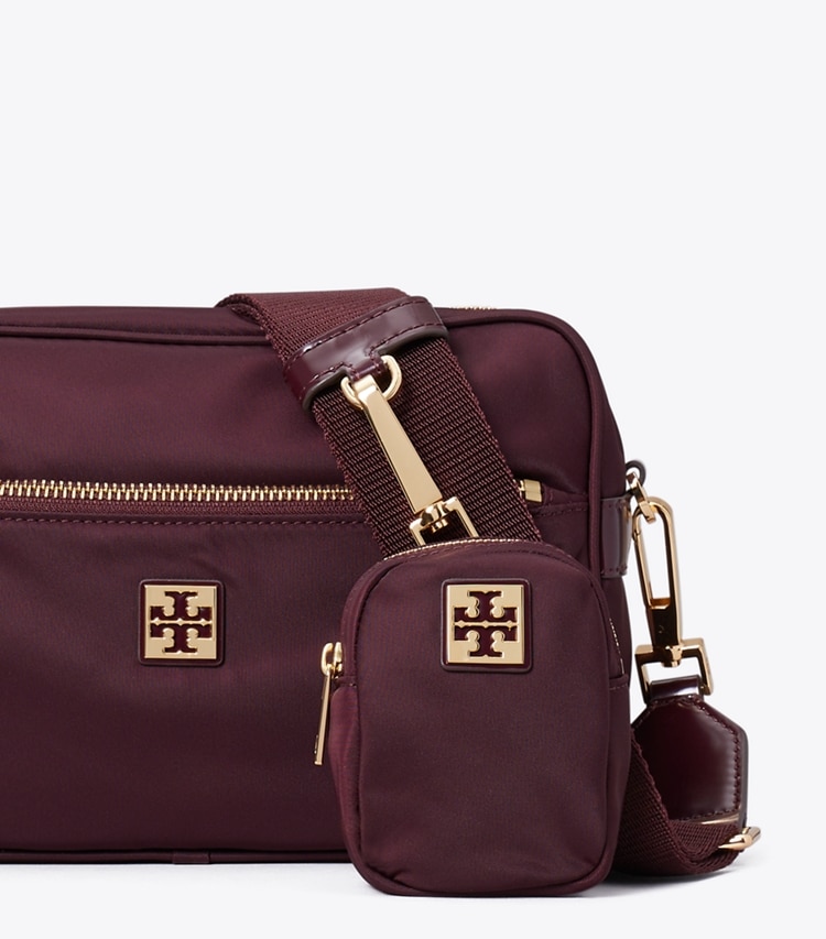 Tory Burch designer クロスボディバッグ ヴァージニア ショルダーバッグ in Dark Carmine ディテール