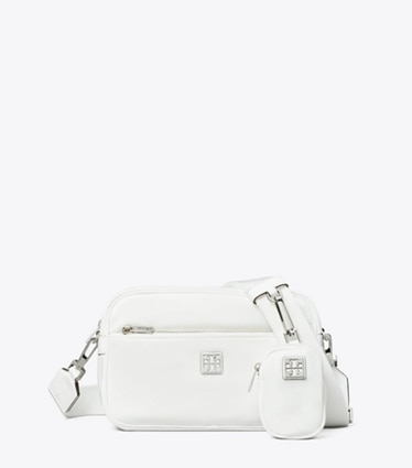 Tory Burch designer shoulder bags Virginia Crossbody Bag in Snow White front